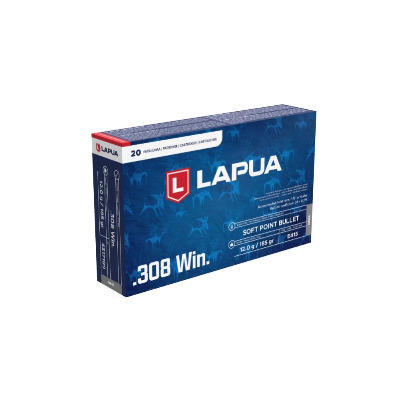 Lapua MEGA bonded jagtammunition med høj restvægt – fås i 6,5x55, .308 WIN og .30-06, 20 stk. pr. æske