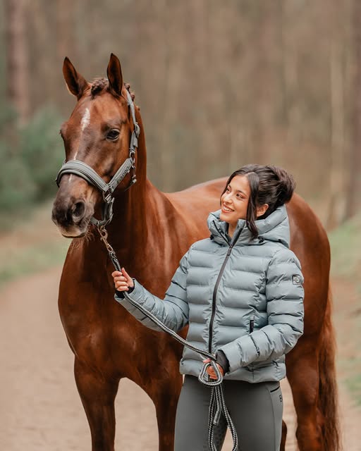 Horka Penelope pufferjakke til dame – Blue Mist