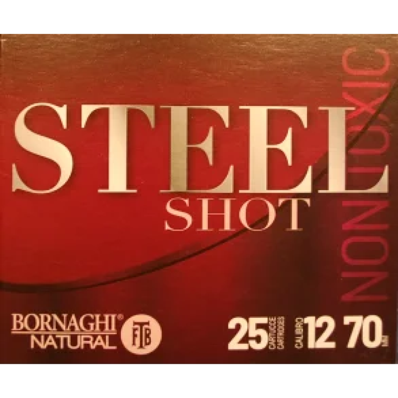 Bornaghi Steel 12/70 28 g stålhagl haglpatroner (25 stk.)