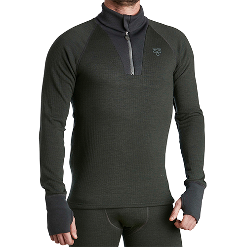 Termo Wool roll-neck w. zip